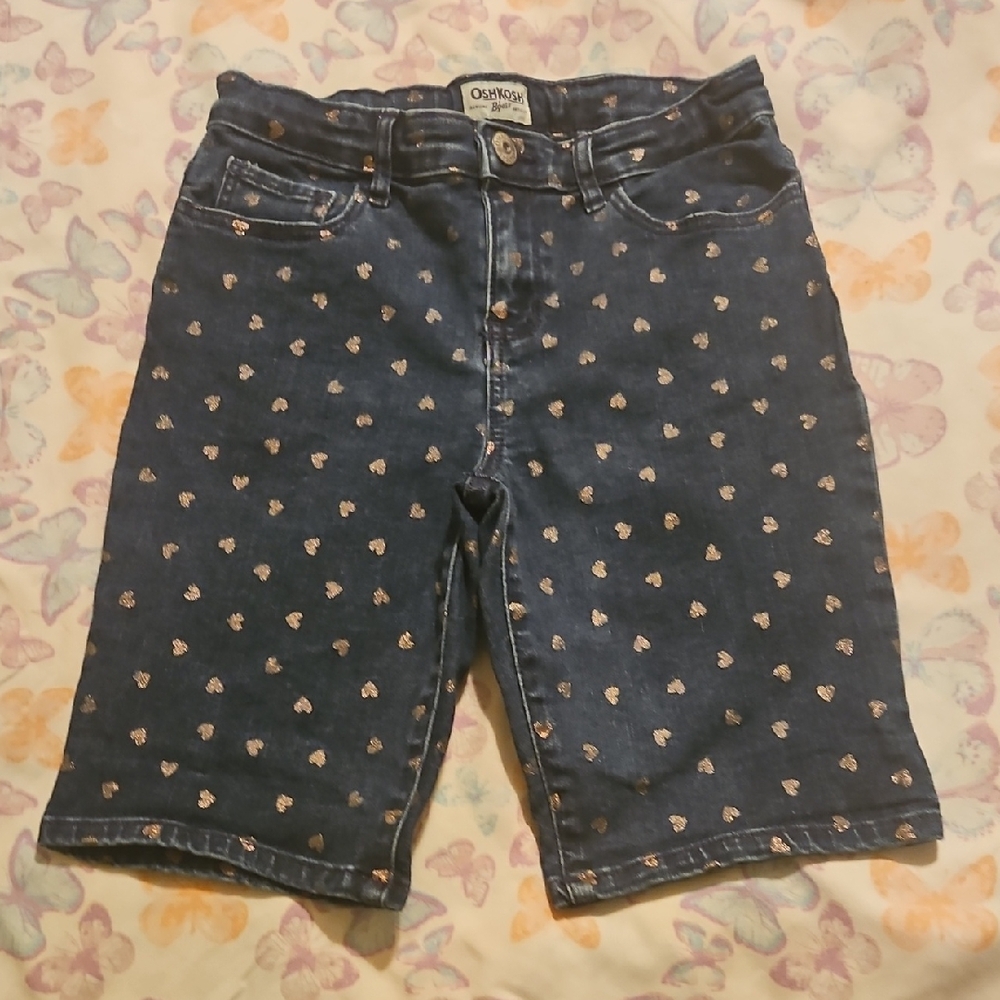 OshKosh B'gosh Denim Shorts with Heart Pattern